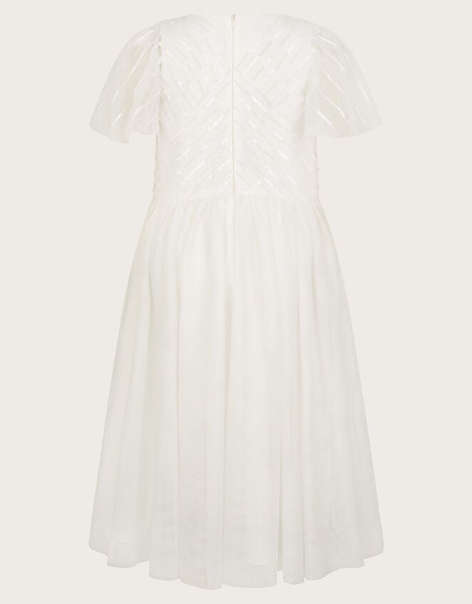 Sunray Embellished Dress, Ivory (IVORY), large