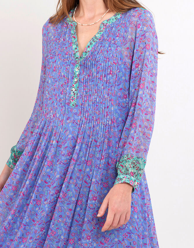 East Rian Pintuck Dress, Purple (LILAC), large
