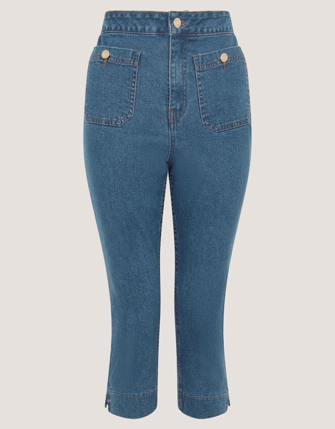 Cassie Capri Jeans Blue