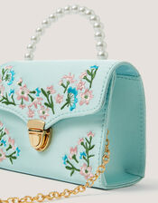 Floral Embroidered Bag, , large