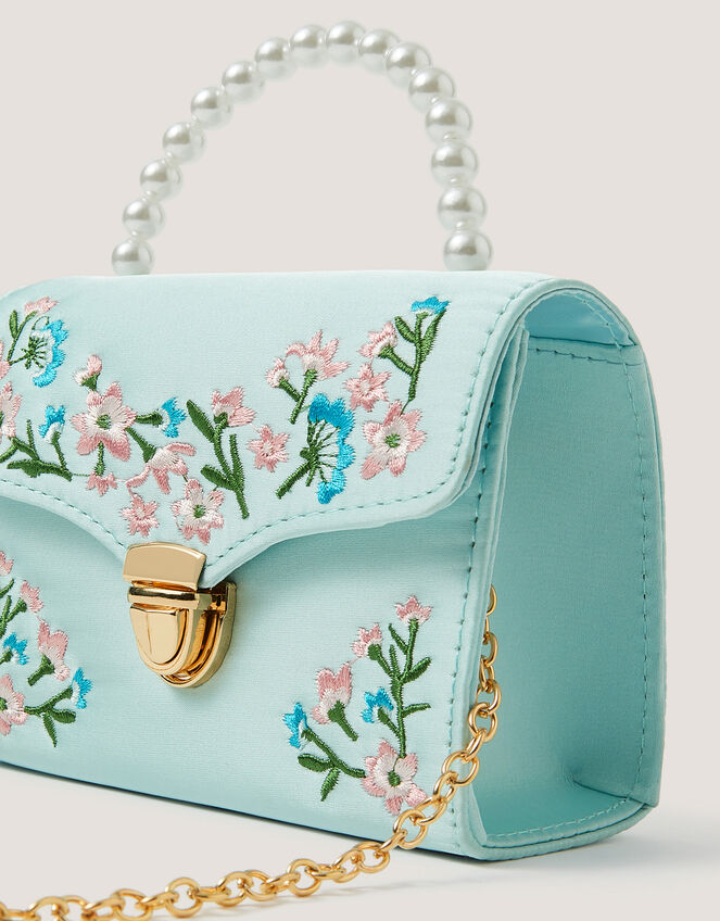 Floral Embroidered Bag, , large