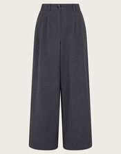 Wren Wide Leg Trousers, Grey (GREY), large