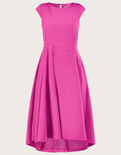 Sarah Structured Midi Dress, Pink (PINK), large