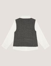 3-Piece Waistcoat & Shirt, Grey (GREY), large