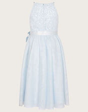 Lacey Sequin Truth Maxi Dress, Blue (BLUE), large