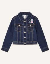 Butterfly Denim Jacket, Blue (BLUE), large