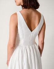 Colette Midi Wedding Dress, Ivory (IVORY), large