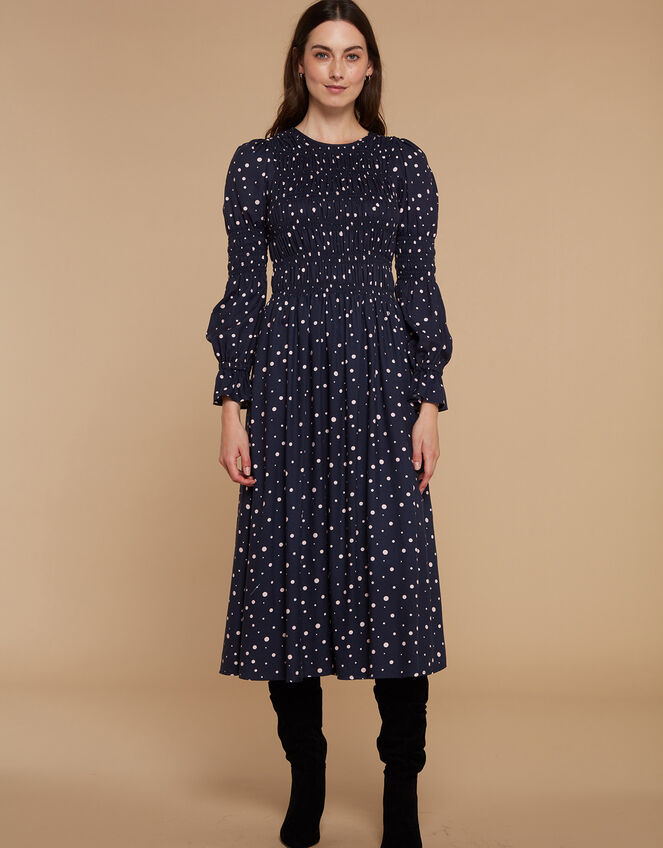 Mirla Beane Alexia Dress, Blue (NAVY), large