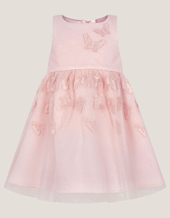Baby Mapel Butterfly Tulle Dress, Pink (PINK), large