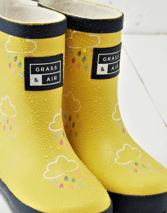Grass and Air Colour-Revealing Wellies, Yellow (YELLOW), large