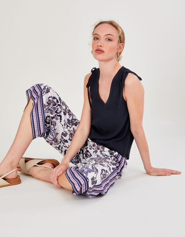 Nyla Sleeveless Tank Top with LENZING™ ECOVERO™ , Blue (NAVY), large