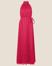 Alya Pleated Chiffon Maxi Dress, Pink (PINK), large