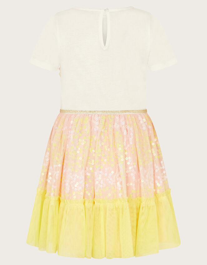 Flamingo Disco Dress, Yellow (YELLOW), large