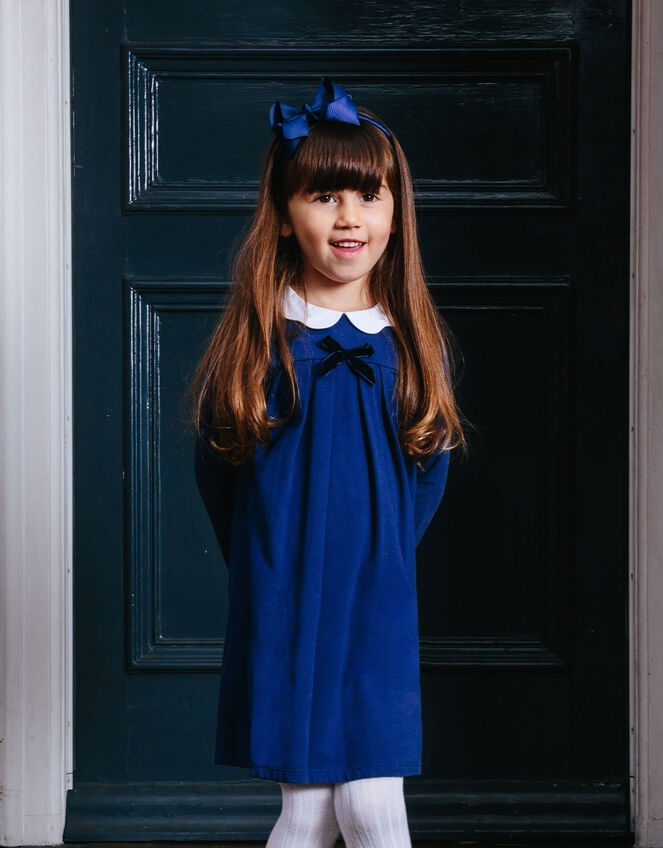Trotters Anna Petal Dress, Blue (NAVY), large