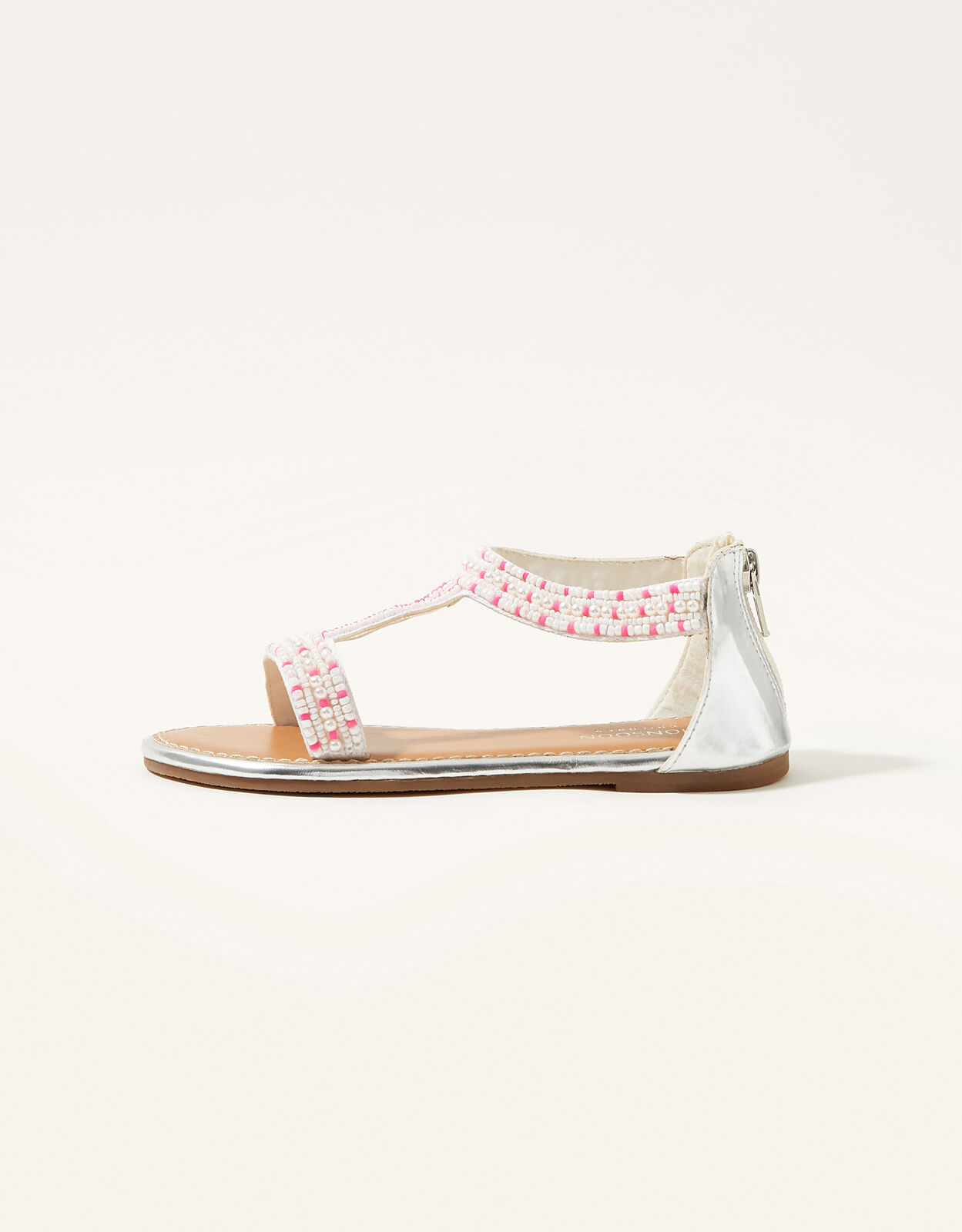 Pearl beaded sandals top