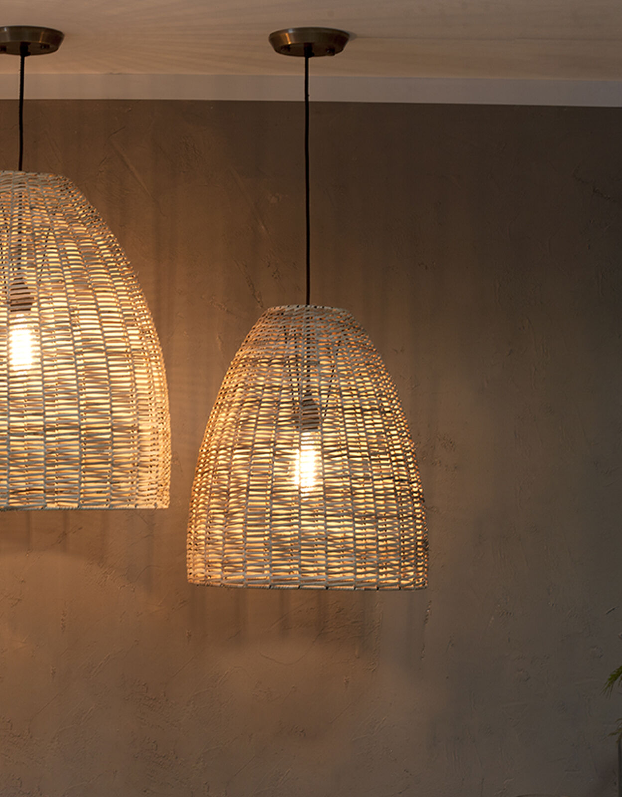 Nkuku Noko Wicker Medium Pendant