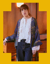 One Hundred Stars Parsley Seed Kimono Jacket, , large