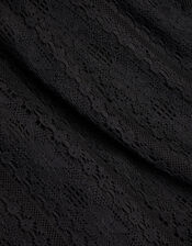 Lace Cut Out Dress, Black (BLACK), large