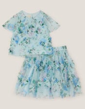 Roma Floral Print Ruffle Top & Skirt Set, Multi (MULTI), large