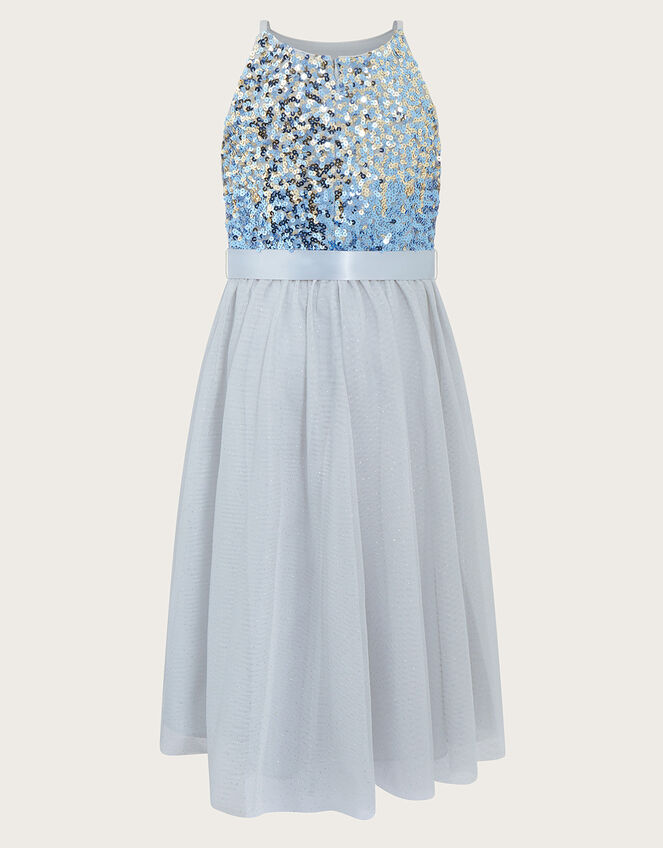 Ombre Sequin Truth Dress, Blue (BLUE), large