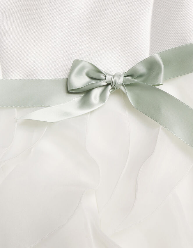 Cannes Organza Ruffle Dress, Ivory (IVORY), large