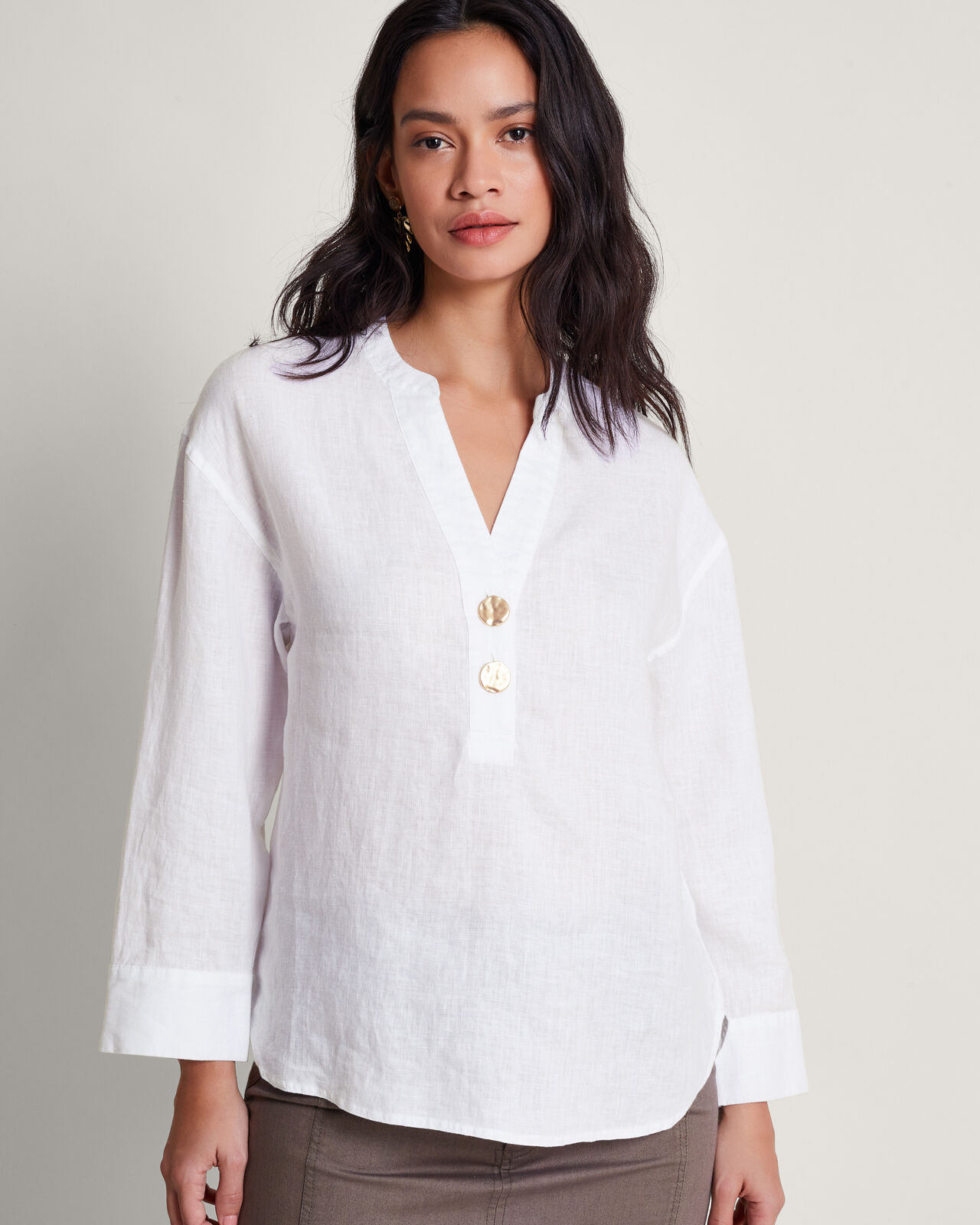 White linen shirt ladies uk online