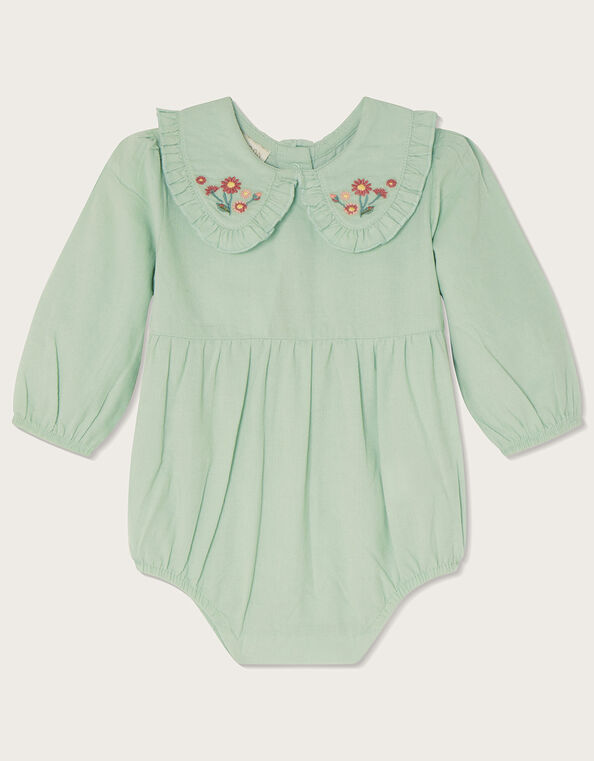 Newborn Cord Romper , Green (GREEN), large