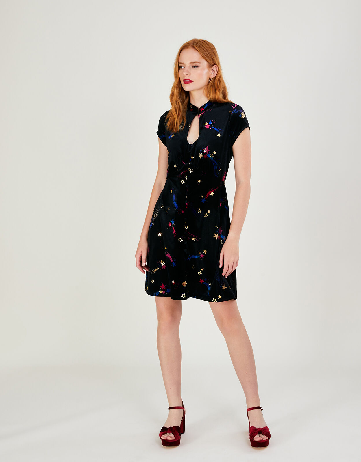 Monsoon celleni star print dress shop