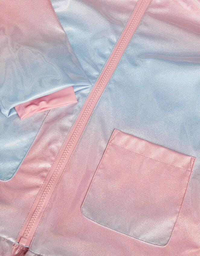 Ombr&eacute; Shimmer Raincoat, Pink (PINK), large