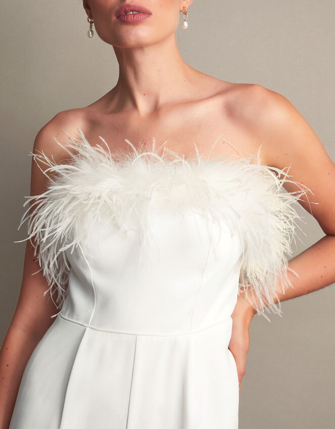 Diane Feather Bridal Jumpsuit, Ivory (IVORY), large