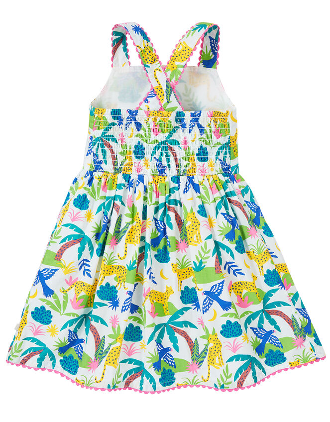 Frugi Jungle Print Dress, Multi (MULTI), large