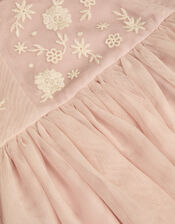 Baby Giselle Floral Dress, Pink (DUSKY PINK), large
