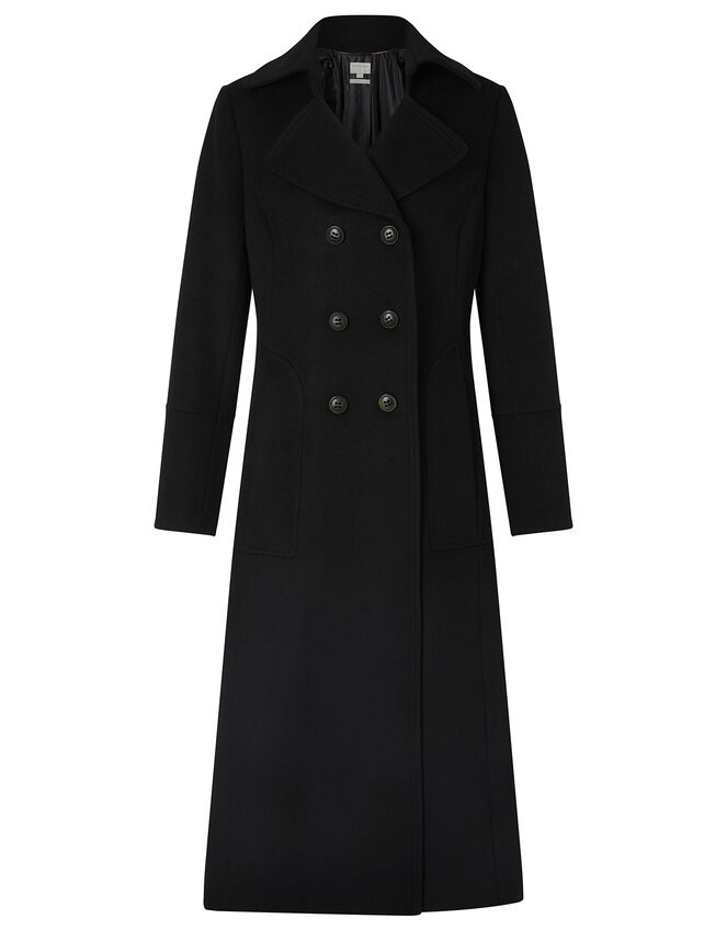 Charlotte Maxi Coat, Black (BLACK), large