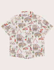 London Print Shirt, Ivory (IVORY), large