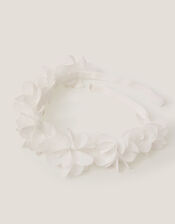 Baby Flower Bando Headband, Ivory (IVORY), large