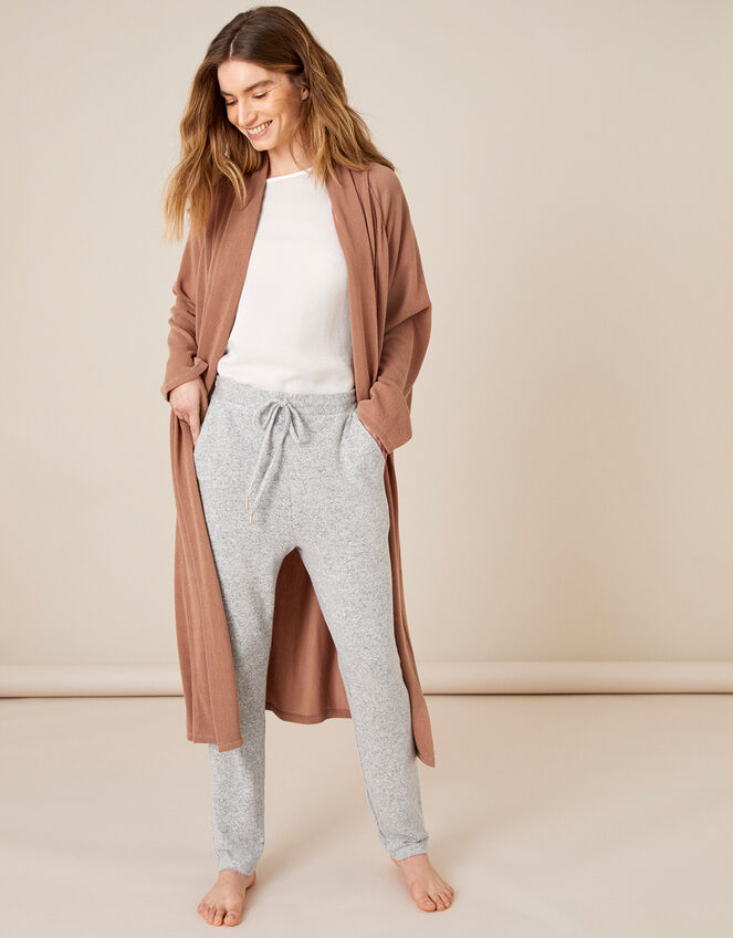LOUNGE Ellie Midi Cardigan, Brown (BROWN), large