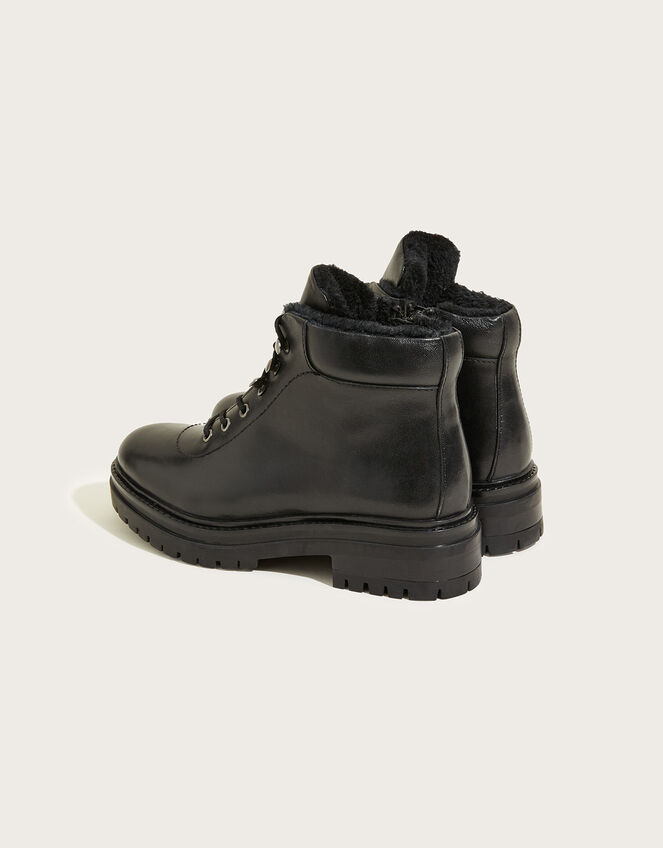 Leather Walking Boots Black | Women's Shoes | Monsoon UK.