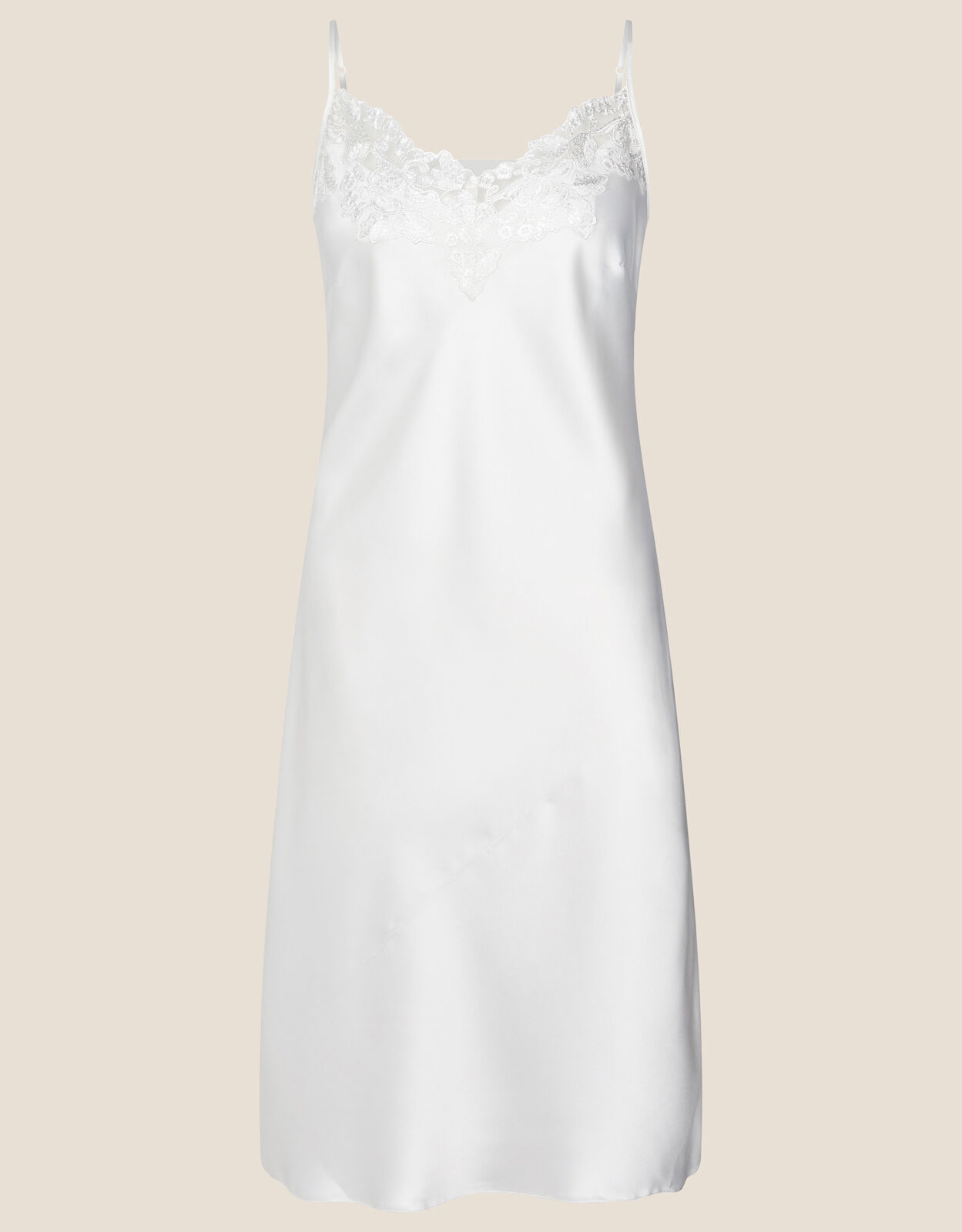 White satin night dress clearance