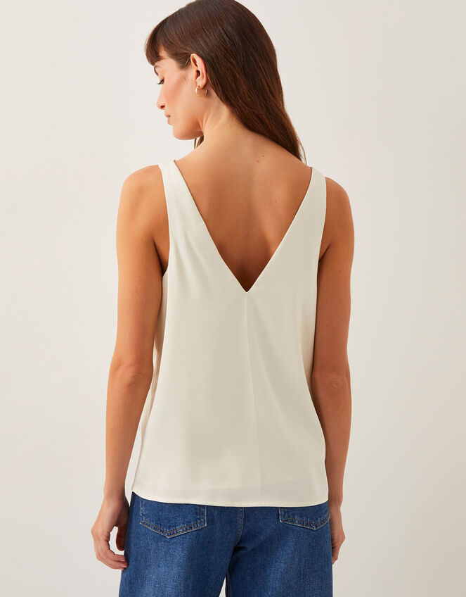 Heidi Satin Cami Top, Ivory (IVORY), large