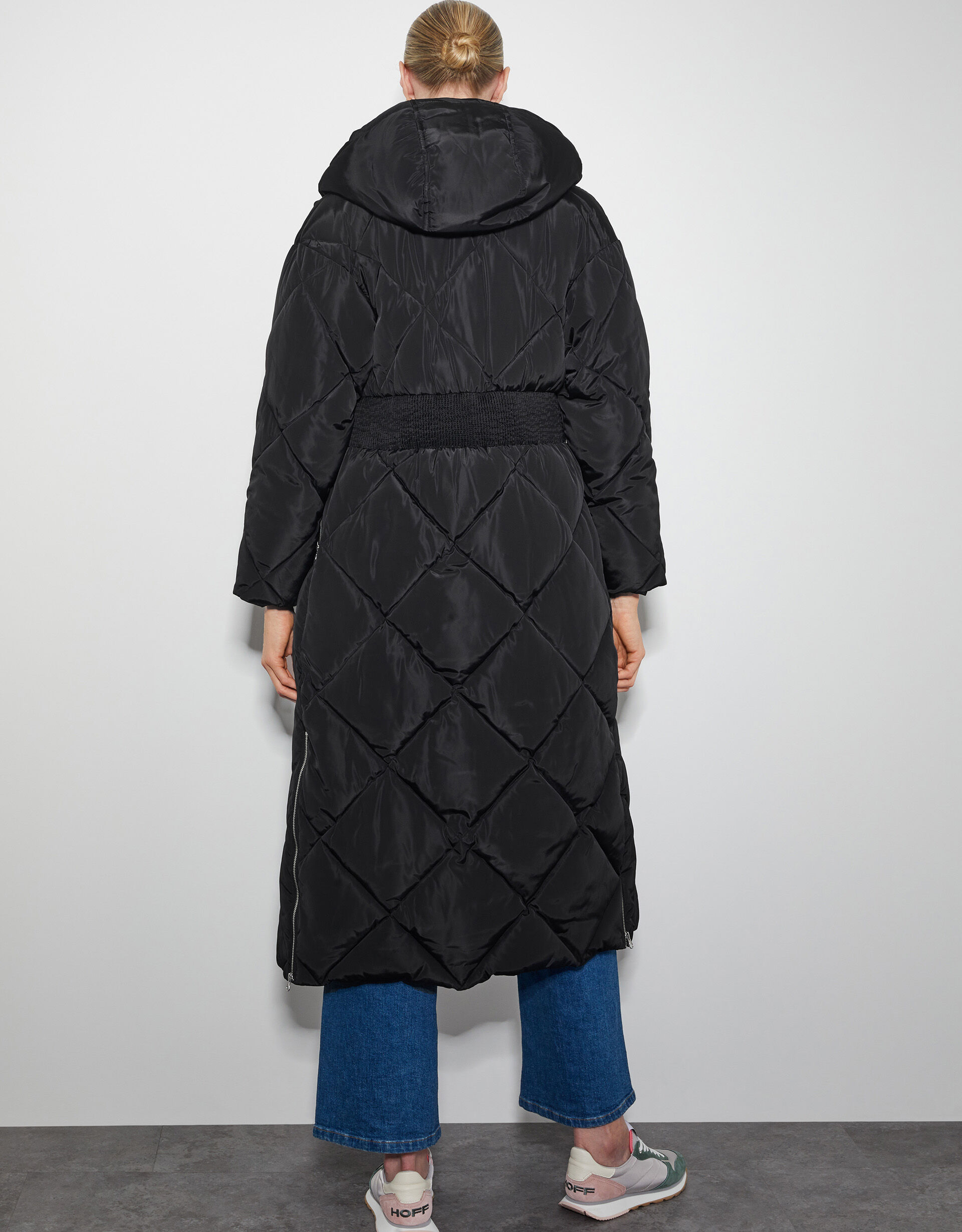 Monsoon black puffer coat sales