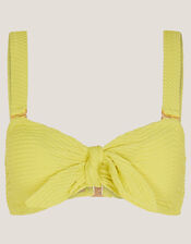 Alina Rib Bandeau Bikini Top, Green (LIME), large