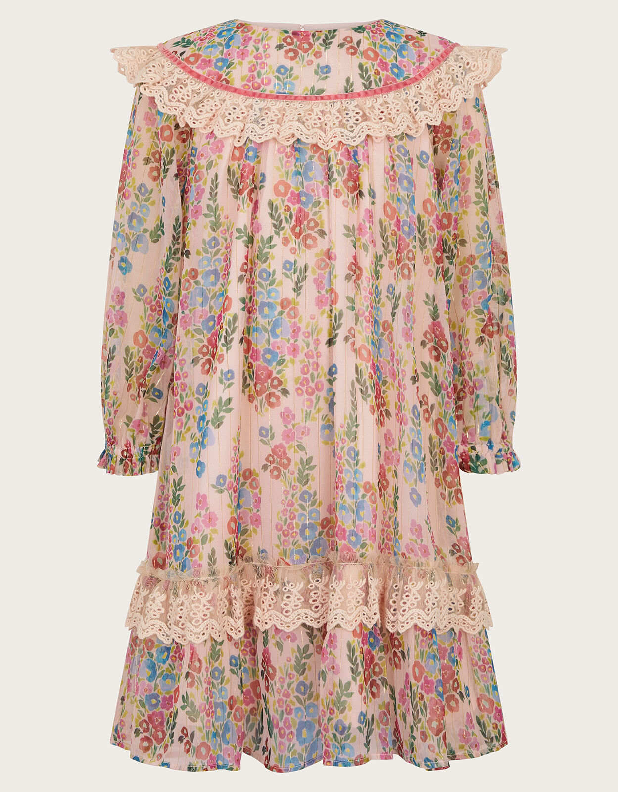 Long sleeve online pink floral dress