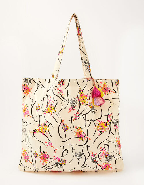 Lady Garden Printed Shopper Bag Organic Cotton, , large