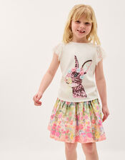 Sequin Bunny T-Shirt, Ivory (IVORY), large