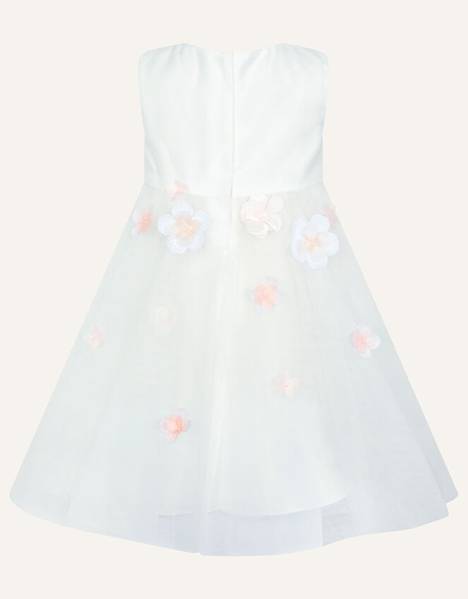 Baby Nola 3D Flower Dress, Ivory (IVORY), large