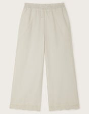 Broderie Trousers, Ivory (IVORY), large