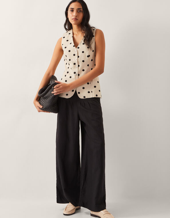 Isabel Polka Dot Waistcoat, Ivory (IVORY), large