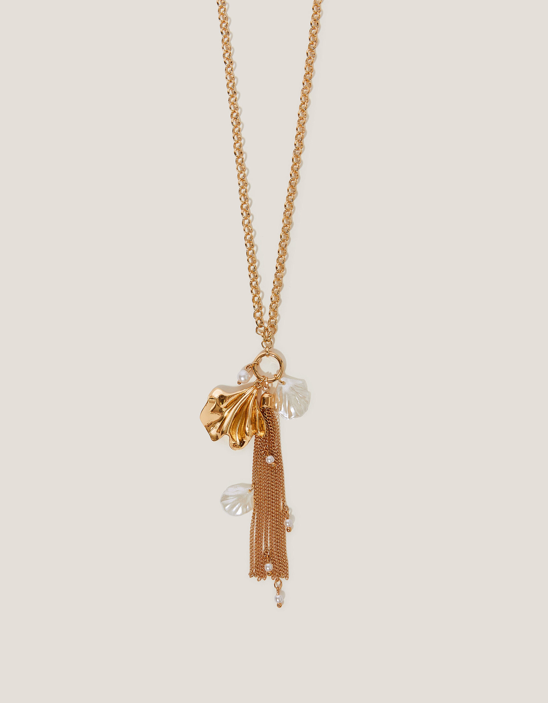 Charm Tassel Necklace
