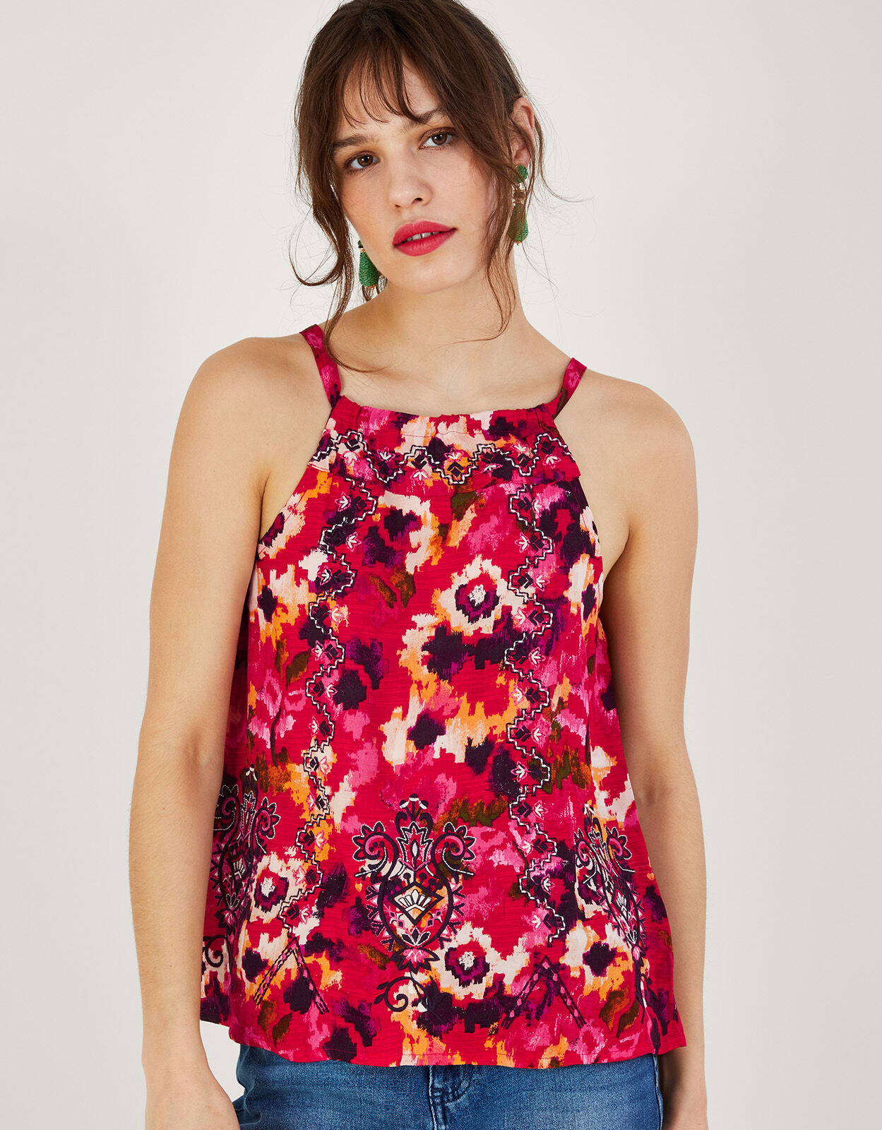 Red cami top online