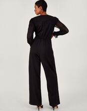Penny Ponte Jumpsuit, Black (BLACK), large